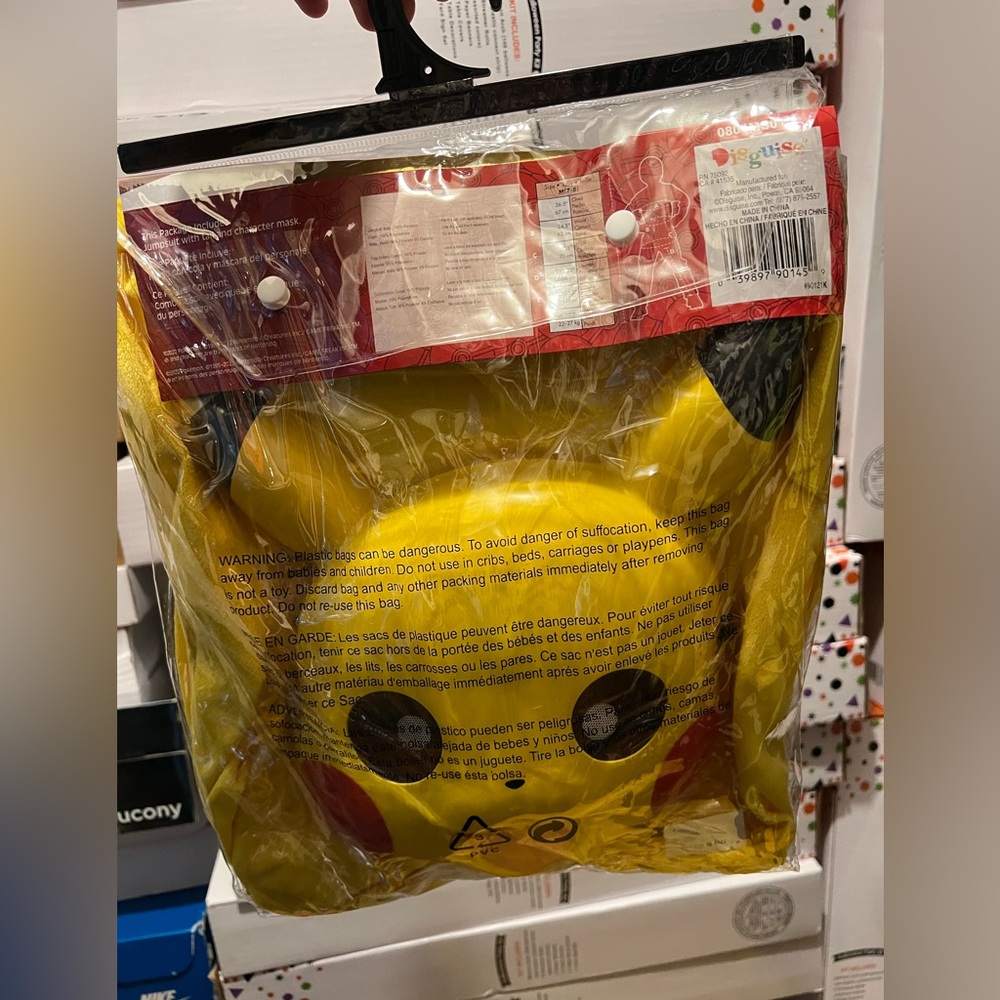 Pikachu Costume - kids 7-8 - Picture 2 of 2